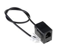 Maxtonser Conector de cable adaptador RJ45 a RJ11, conector Ethernet a línea telefónica RJ45 8P8C macho a RJ11 6P6C cable hembra