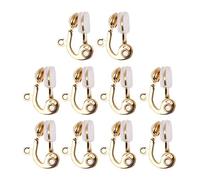 Maxtonser Convertidor de aretes de clip con almohadillas cómodas para aretes en forma de U para orejas no perforadas