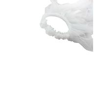 Maxtonser Corona de pelo de flores para novia con velo blanco, diadema de boda, cinta ajustable, accesorio para despedida de soltera