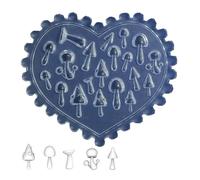 Maxtonser Creative Nails Art - Molde de silicona para crear patrones y diseños fáciles, materiales suaves que se adaptan a varias formas y longitudes de uñas