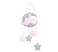 Maxtonser Decoración colgante móvil para cuna de bebé, diseño de luna y viento