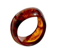 Maxtonser Elegante brazalete de resina de café degradado con diseños degradados para mujer, joyería de moda, accesorio cómodo de moda