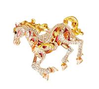 Maxtonser Elegante broche de aleación de animales del zodiaco con cierre seguro para decoración de atuendos
