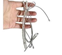 Maxtonser Elegante collar con colgante de lazo de doble capa, elegante collar con delicado dije de lazo, cadena apilable