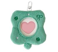 Maxtonser Elegante protector de tarjetas de insignia, suave, peludo, organizador de almacenamiento de escritorio para estudiantes profesionales
