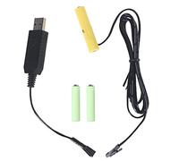 Maxtonser Eliminador de batería AAA a 4Aaa, Fuente de alimentación USB, reemplazo de 1-4 Piezas, baterías AAA de 1,5 V para Reloj, Juguetes, Luces navideñas, Ventilador Led, 4,5 V 3Aaa