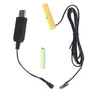 Maxtonser Eliminador de batería AAA a 4Aaa, Fuente de alimentación USB, reemplazo de 1-4 Piezas, baterías AAA de 1,5 V para Reloj, Juguetes, Luces navideñas, Ventilador Led, 3V 2Aaa