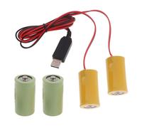 Maxtonser Eliminadores de batería D 2 en 1, fuente de alimentación USB, reemplazo de baterías LR20 D de 3 V para reloj, cámara de juguete, tiras de luz de Navidad