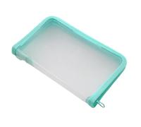 Maxtonser Estuche transparente con cremallera para recibos resistente al agua, organizador de documentos pequeño para accesorios de viaje escolar