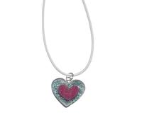 Maxtonser Exquisito collar de corazón para mujer, cadena ajustable, estilo hip hop, con colgante de corazones rosados, gargantilla de día festivo