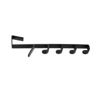 Maxtonser Gancho adhesivo multifuncional de 6 segmentos para puerta, para abrigos, bolsas, toallas, estante de carga pesada para uso en cocina y baño