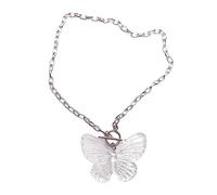 Maxtonser Gargantilla gótica con colgante de mariposa de alta calidad para mujer, elegante cadena ajustable a juego