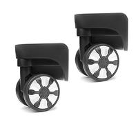 Maxtonser Juego de 1 par de ruedas de equipaje de repuesto para maleta, ruedas giratorias de 360 grados, rueda resistente