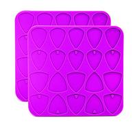 Maxtonser Juego de 2 púas de guitarra de resina epoxi para guitarra, molde de silicona, para manualidades, púas de dedo y pulgar, herramientas de fundición