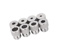 Maxtonser Juego de bujes de taladro de acero inoxidable resistentes para herramientas de perforación, 8 piezas M14 x 1.5, mangas roscadas antidesgaste bordes enrollados