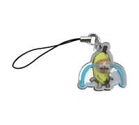 Maxtonser Llavero de gato plátano para estudiantes, divertido colgante de cordón, decoración de gato, cadena de teléfono, correa antipérdida