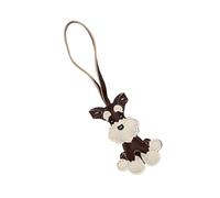 Maxtonser Llavero multiusos para perros Schnauzer, accesorio de moda para los amantes de las mascotas y personas elegantes en piel sintética resistente