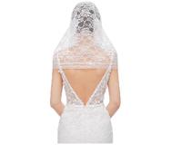 Maxtonser Mantilla de encaje con velo católico, delicado patrón floral, cómoda para cubrir la cabeza para mujeres para Infini