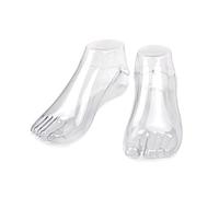 Maxtonser Modelo de pie de plástico para zapatos, calcetines, sandalias, herramienta moldeadora, maniquí femenino, exhibición de pies, sandalias de soporte para pies
