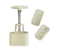 Maxtonser Molde de 50 g con 2 sellos rectangulares para tartas de judías verdes