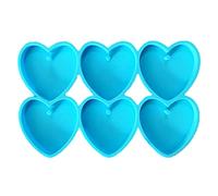 Maxtonser Molde de cristal epoxi para pendientes, joyería colgante colgante decoración forma de corazón irregular molde de silicona