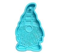 Maxtonser Molde de resina con forma de enano para llavero, molde de resina epoxi, hecho a mano, colgante de resina Cas