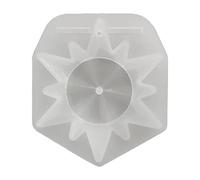 Maxtonser Molde de silicona flexible con diseño de copo de nieve para colgante de Navidad, adorno de resina epoxi de cristal