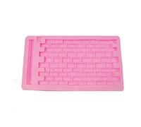 Maxtonser Molde de silicona flexible con textura de pared de ladrillo 3D, apto para alimentos, arcilla, resina, cerámica, caramelos, fondant, chocolate, jabón