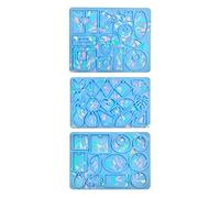 Maxtonser Molde de silicona geométrico irregular de resina, llavero, joyería, pendientes, colgante, herramienta para manualidades