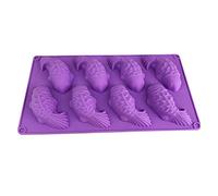 Maxtonser Molde de silicona para fondant, 8 celdas/24 celdas, para decoración de tartas o tartas de cumpleaños, con forma de carpa