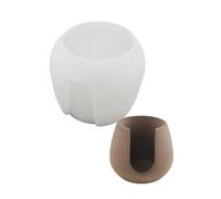 Maxtonser Moldes cilíndricos de silicona para resina epoxi, portavelas, soporte para velas de té, calentador de velas hidropónicas