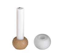 Maxtonser Moldes de silicona de resina epoxi para hacer joyas, 1 molde flexible de silicona para candelabros con patrones geométricos, para decoraciones hechas a mano, regalos