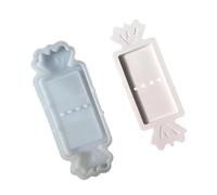 Maxtonser Moldes de silicona de resina epoxi para hacer joyas, 1 pieza de silicona de grado alimenticio, molde de silicona con textura de silicona para hacer chocolate, decoraciones de Navidad, fácil