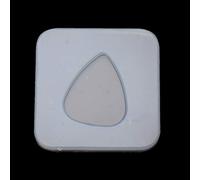 Maxtonser Moldes triangulares de resina para púa de guitarra, molde de silicona para fundición de resina, resina epoxi, mol