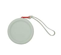 Maxtonser Monedero redondo de silicona con llavero pequeño para guardar monedas, bolsa de color sólido, funda para auriculares