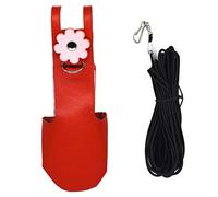 Maxtonser Pañal de cuero para pájaros y loros con correa, arnés de cuerda, traje de vuelo de cacatúa