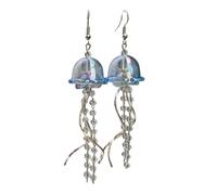 Maxtonser Pendientes de medusa hechos a mano, aretes de medusa de moda, gancho para orejas colgantes distintivos para fiestas y reuniones