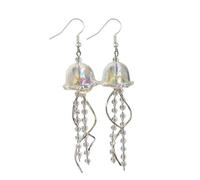 Maxtonser Pendientes de medusa hechos a mano, aretes de medusa de moda, gancho para orejas colgantes distintivos para fiestas y reuniones