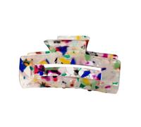 Maxtonser Pinza para el pelo con temática colorida, bonita pinza para el pelo de color nácar, horquilla de sujeción fuerte para niñas