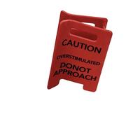 Maxtonser Pinza para el pelo ligera y cómoda para fiestas, salidas diarias, con accesorio humorístico con tema de precaución.