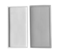 Maxtonser Placa de silicona para frutas, bandeja rectangular de resina epoxi para fundición de resina, manualidades