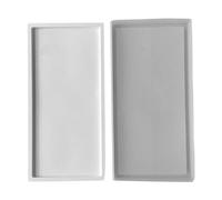 Maxtonser Placa de silicona para frutas, bandeja rectangular de resina epoxi para fundición de resina, manualidades