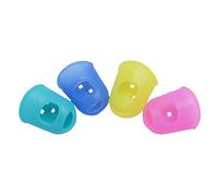 Maxtonser Púas de silicona para dedo pulgar para guitarra, protector de púas, 4 colores