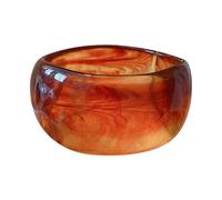 Maxtonser Pulsera geométrica ancha de acrílico, accesorios exagerados, textura acrílica, adecuada para mujeres