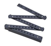 Maxtonser Regla plegable de 1 metro, diseño pequeño, barra de medición plegable, escala transparente para un fácil almacenamiento en cajas de herramientas o bolsillo