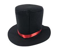 Maxtonser Sombrero de mago, sombrero de bolo, sombrero de copa de disfraces, disfraz de mago, sombrero de escenario