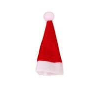 Maxtonser Sombrero de Papá Noel de Navidad, 10 unidades, tapa de piruleta, botella de caramelo, para decoración de festivales de moda, manualidades, fiestas