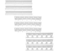 Maxtonser Soporte de joyería blanco para collares, ganchos adhesivos para colgar en la pared, organizador de collares y pulseras