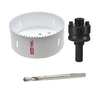 MaxTool - 3 piezas de sierra perforadora bimetálica de 5-1/2 pulgadas de metal BI-140 mm HSS M3 sierra perforadora bimetálica/mandril piloto para metal madera compuesto plástico, etc; BM03W44R532EA