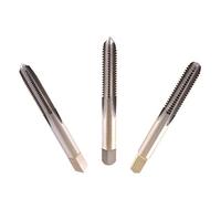 MaxTool Juego de grifos de rosca de mano 3/8-24; 3 piezas (cónico, enchufe, parte inferior); HSS M2; mano derecha totalmente molida; HSF02W00R024F